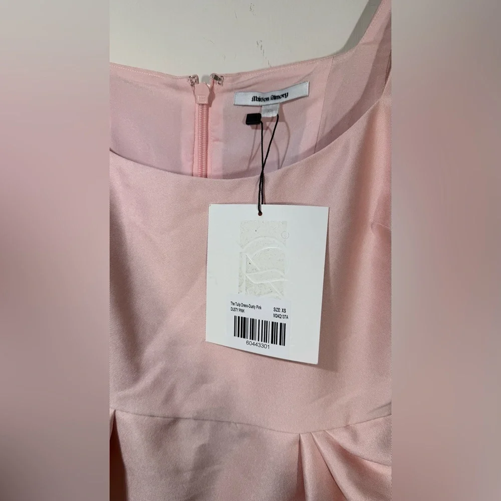 NWT MAISON AMORY THE TULIP DRESS IN DUSTY PINK - Picture 9 of 15